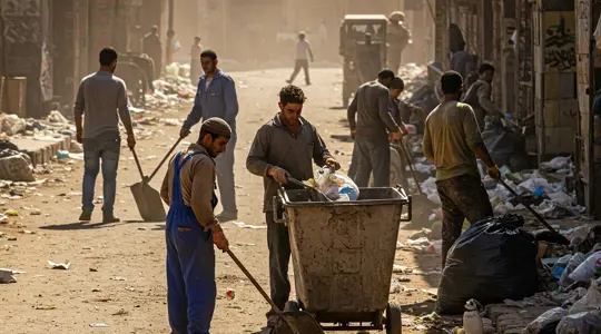 جامعو القمامة واعادة تدويرها.jpg